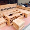 BÀN GHẾ PHÒNG KHÁCH GỖ SỒI 02